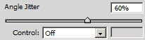 Angle jitter (Колебание угла) кисти
