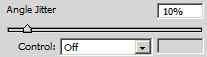 Angle jitter (Колебание угла) кисти