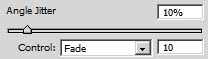 Angle jitter (Колебание угла) кисти