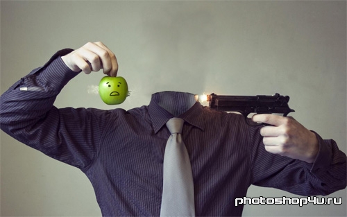 Шаблон для фотошоп - в яблочко