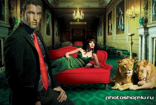Шаблон для photoshop - в царском доме