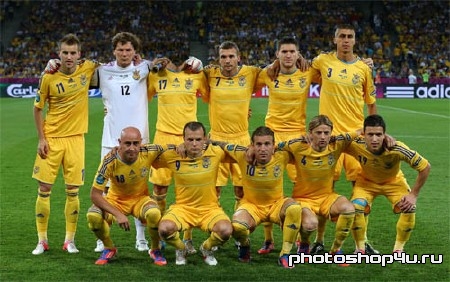 Сборная Украины по футболу - шаблон для мужчин