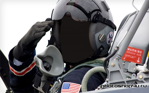 Шаблон для photoshop - Пилот истребителя Шаблон для photoshop - Пилот истребителя